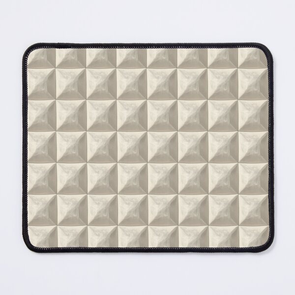 Item preview, Ivory 3D Pyramids Pattern - Minimalist Ivory 3D Pattern designed and sold by ViralVibeLab.