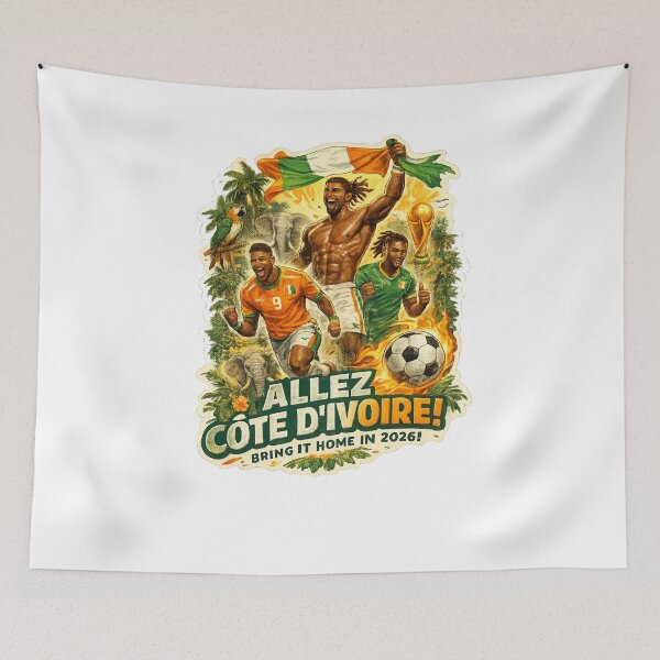 Item preview, Côte d’Ivoire Abidjan Yamoussoukro Elephants National Team FIFA World Cup Football Spirit designed and sold by Aryabek.