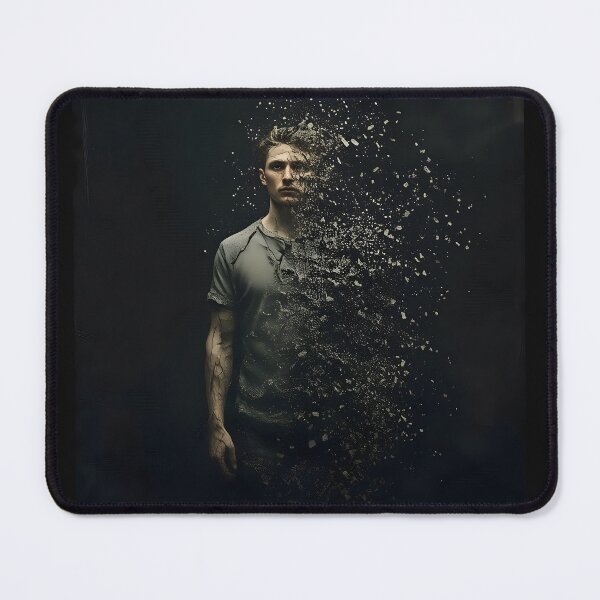 Item preview, Fading Away | Shattered Man Disintegration Art designed and sold by MouradStudio.