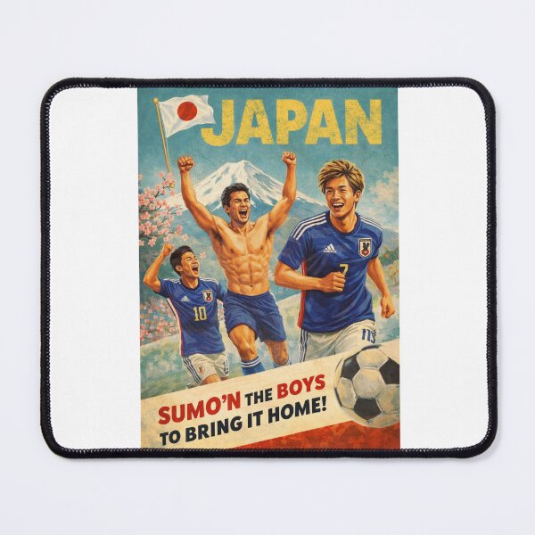 Item preview, Japan Samurai Blue Celebration beneath Mount Fuji and Fujiyoshida for FIFA World Cup 2026 designed and sold by Aryabek.