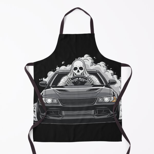 Item preview, Death Driver Drift – Skeleton Behind the Wheel Street Racing Art designed and sold by KPDesignLab.