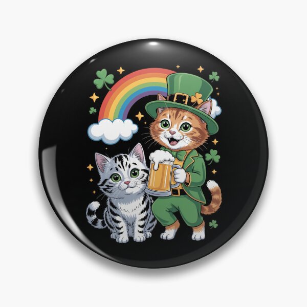 Item preview, Cat St Patricks Day Leprechaun Riding Caticorn Unicorn designed and sold by IdunayaStore.