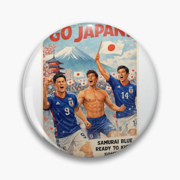 Item preview, Japan Samurai Blue Roar at Mount Fuji and Sensō-ji Tokyo for FIFA World Cup 2026 designed and sold by Aryabek.