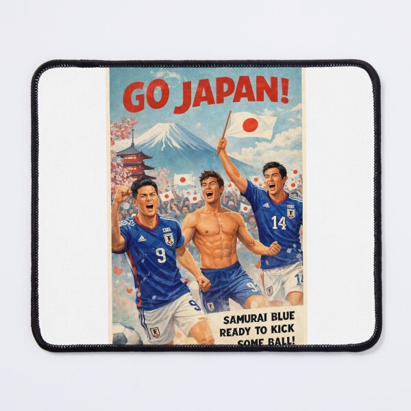Item preview, Japan Samurai Blue Roar at Mount Fuji and Sensō-ji Tokyo for FIFA World Cup 2026 designed and sold by Aryabek.