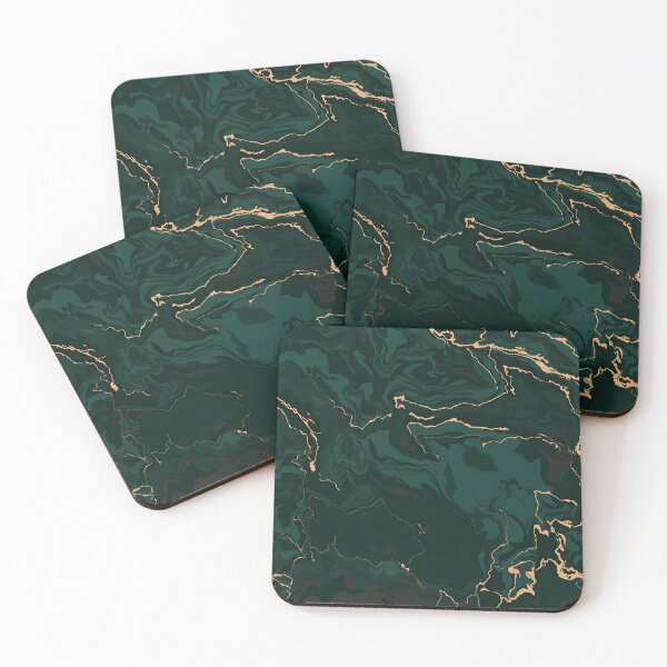 Item preview, Emerald Green & Gold Marble - Emerald Green & Gold Marble designed and sold by ViralVibeLab.