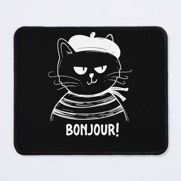 Item preview, Bonjour French Cat France Lover Francophile designed and sold by alber-garnell.