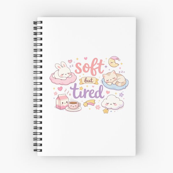 Item preview, Soft But Tired Cute Aesthetic Design | Kawaii Sleepy Mood Pastel Art designed and sold by Sanika arts .