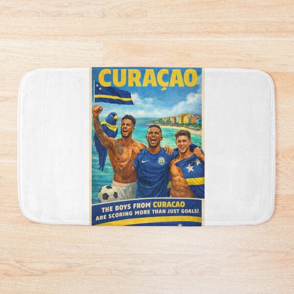 Item preview, Curaçao Football Pride at Willemstad and Queen Emma Bridge for FIFA World Cup Dreams designed and sold by Aryabek.