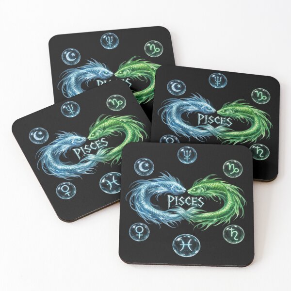 Item preview, Pisces Elemental Twin Fish – Crystal Orb Zodiac Tee designed and sold by printedartgoods.