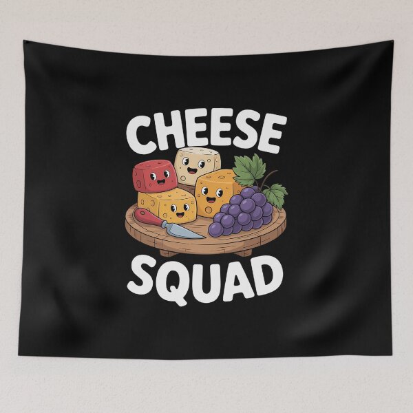 Item preview, Cheese Squad Different Types Of Cheese On A Platter designed and sold by IdunayaStore.