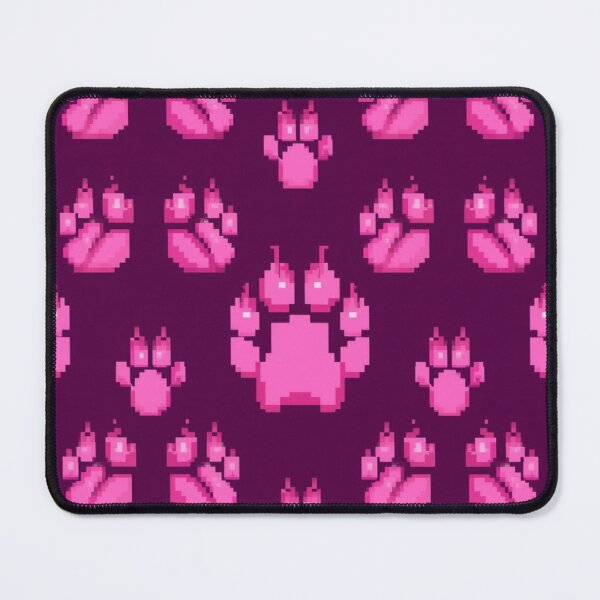 Item preview, Pink Pixel Art Cat Paws Pattern designed and sold by ViralVibeLab.