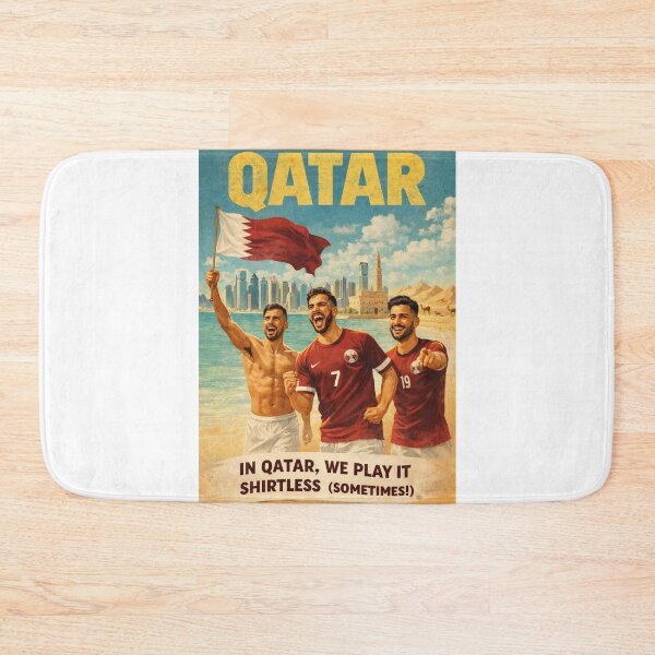Item preview, Qatar Doha Skyline and Katara Cultural Village Football Spirit for FIFA World Cup Legacy designed and sold by Aryabek.