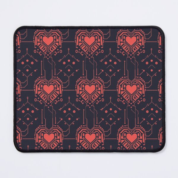 Item preview, Circuit Board Heart Pattern - Cyberpunk Tech Heart Pattern designed and sold by ViralVibeLab.