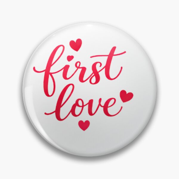 Item preview, First Love – Romantic Minimal Typography Sticker designed and sold by Lovestickerco.