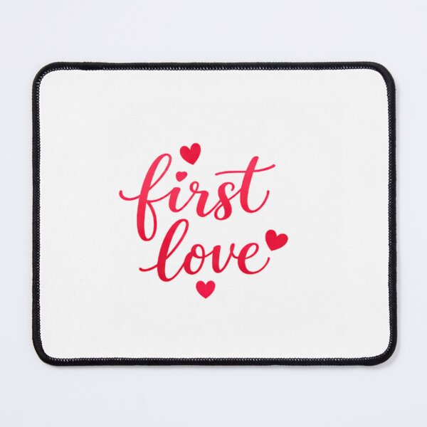 Item preview, First Love – Romantic Minimal Typography Sticker designed and sold by Lovestickerco.