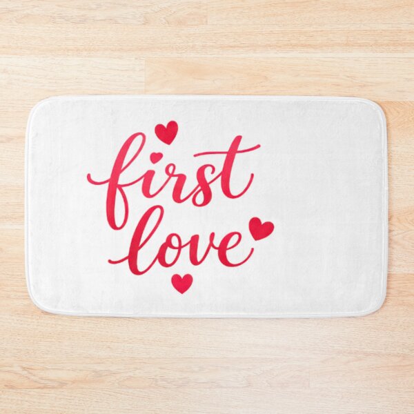 Item preview, First Love – Romantic Minimal Typography Sticker designed and sold by Lovestickerco.