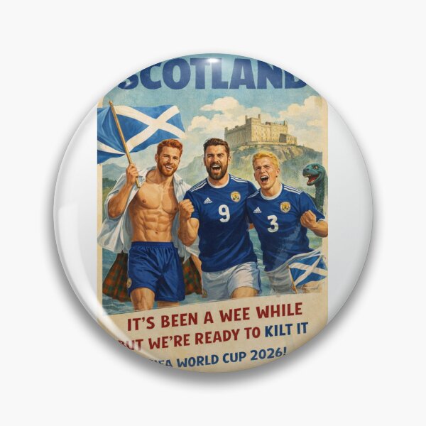 Item preview, Scotland Tartan Army Pride at Edinburgh Castle and Scottish Highlands for FIFA World Cup 2026 designed and sold by Aryabek.