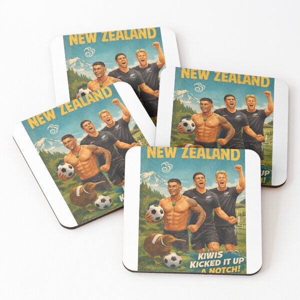 Item preview, New Zealand All Whites Celebration at Aoraki Mount Cook and Auckland for Global Football designed and sold by Aryabek.