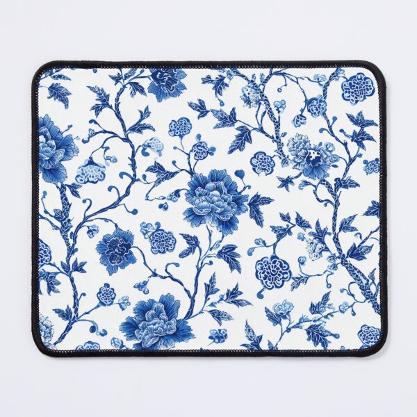 Item preview, Royal Delft Blue Ink Flowers Branches Pattern designed and sold by GrinGalore.