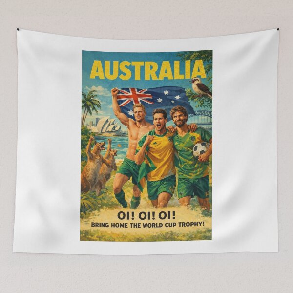 Item preview, Australia Socceroos Pride at Sydney Opera House and Sydney Harbour for World Football designed and sold by Aryabek.
