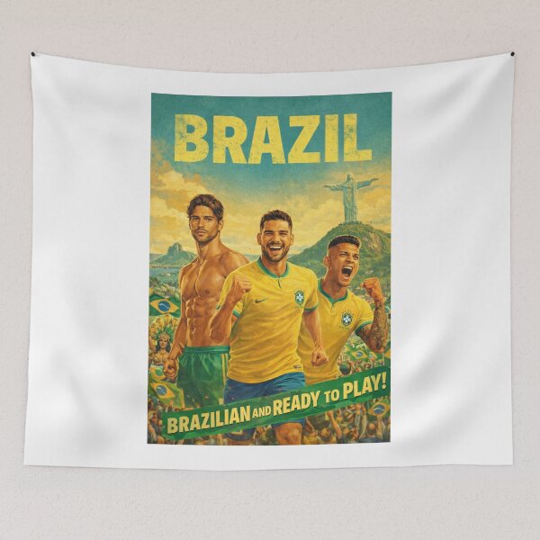 Item preview, Brazil Football Passion at Rio de Janeiro and Christ the Redeemer for FIFA World Cup Glory designed and sold by Aryabek.
