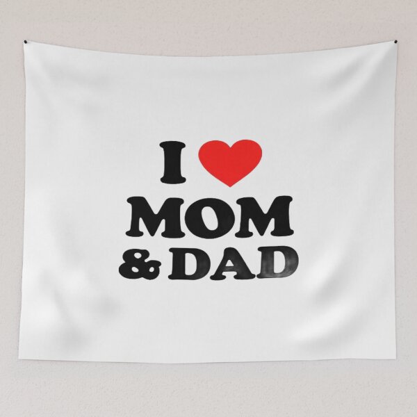 Item preview, Heart Mom & Dad Cute Family Love Design • Sweet Parents Appreciation Gift • Matching Family Art designed and sold by Bright Nest Studio.