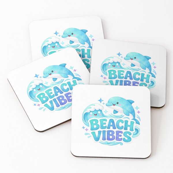 Item preview, Beach Vibes Cute Dolphin  designed and sold by LoopyPop.