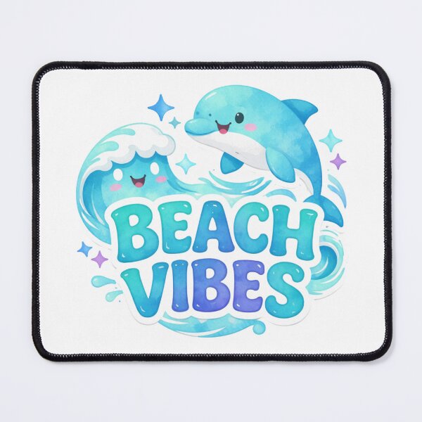Item preview, Beach Vibes Cute Dolphin designed and sold by LoopyPop.