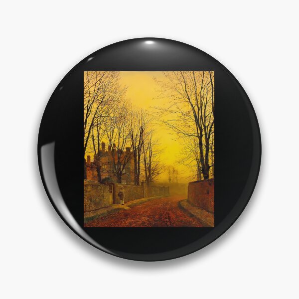 Item preview, Vintage Autumn Lane Evening Landscape Painting designed and sold by snbavrey64.