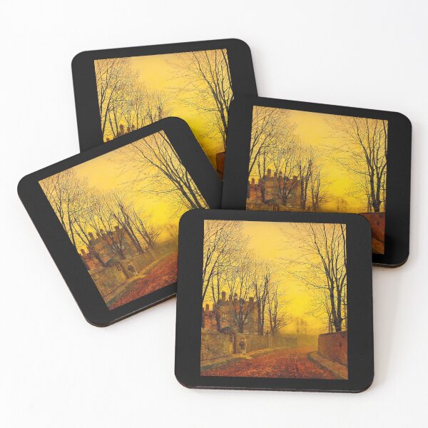Item preview, Vintage Autumn Lane Evening Landscape Painting designed and sold by snbavrey64.