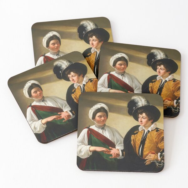 Item preview, Caravaggio Fortune Teller Baroque Painting Classical Art Print designed and sold by TheSoulOfArt.