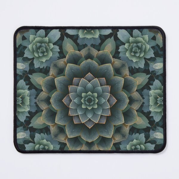 Item preview, Green Succulent Floral Mandala Pattern designed and sold by ViralVibeLab.