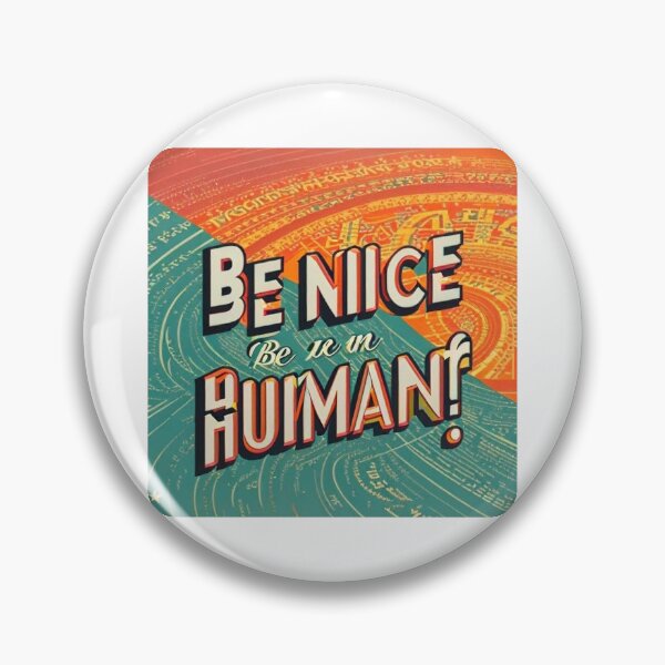 Item preview, Be A Nice Human Retro designed and sold by BelleVibeStudio_.