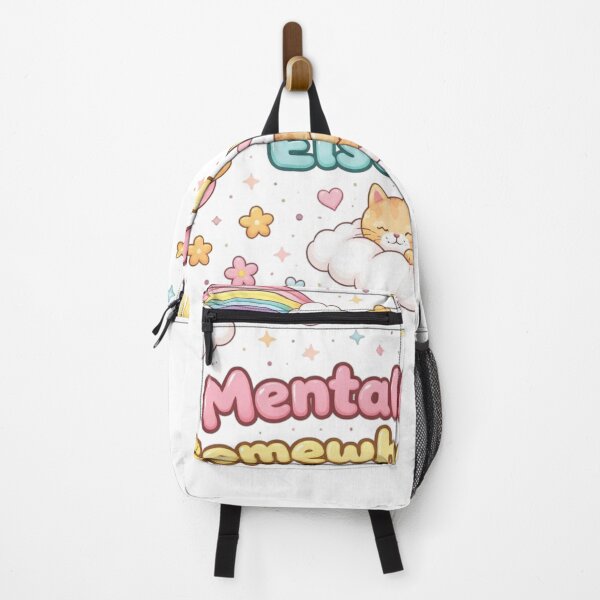 Item preview, Mentally Somewhere Else Cute Aesthetic Design | Introvert Mood Funny Quote Pastel Cartoon Art designed and sold by Sanika arts .
