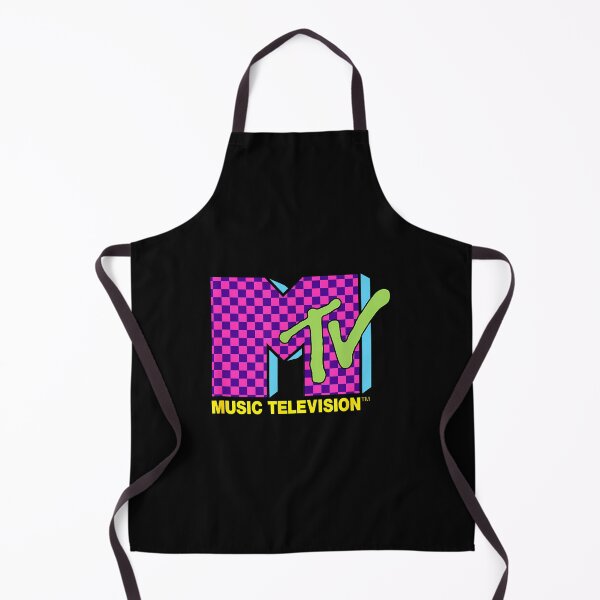 Item preview, Mtv Music Television Retro 80'S Neon Pink Checkerboard Logo designed and sold by lindasstickers1.