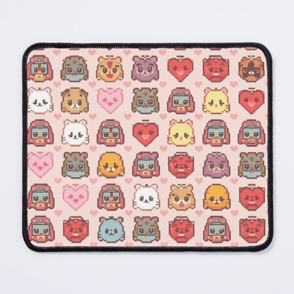 Item preview, Pixel Art Kawaii Animals Pattern - Cute 8-Bit Kawaii Friends Pattern designed and sold by ViralVibeLab.