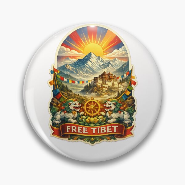 Item preview, Free Tibet Potala Palace and Himalayan Peaks near Lhasa on the Tibetan Plateau designed and sold by Places On Earth.