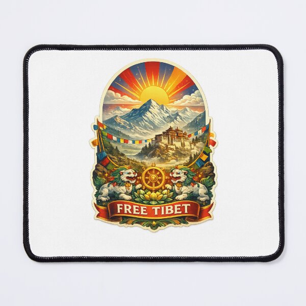 Item preview, Free Tibet Potala Palace and Himalayan Peaks near Lhasa on the Tibetan Plateau designed and sold by Places On Earth.