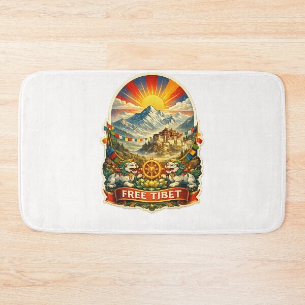 Item preview, Free Tibet Potala Palace and Himalayan Peaks near Lhasa on the Tibetan Plateau designed and sold by Places On Earth.