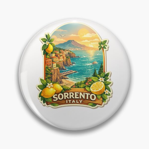 Item preview, Sorrento Amalfi Coast Panorama with Mount Vesuvius and Gulf of Naples designed and sold by Places On Earth.
