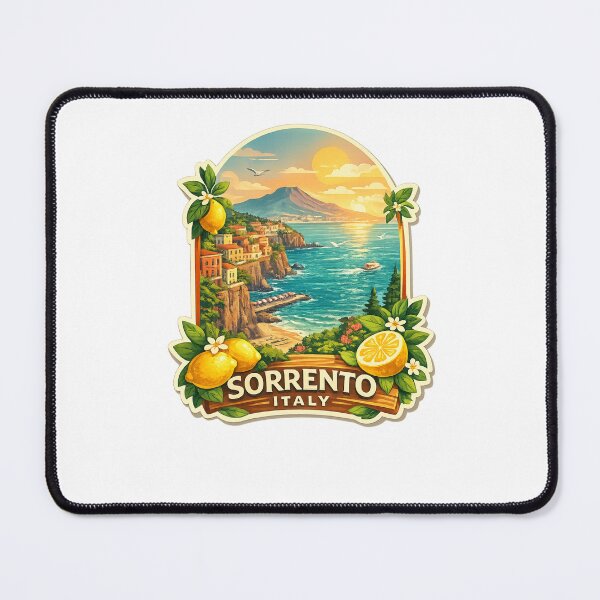 Item preview, Sorrento Amalfi Coast Panorama with Mount Vesuvius and Gulf of Naples designed and sold by Places On Earth.