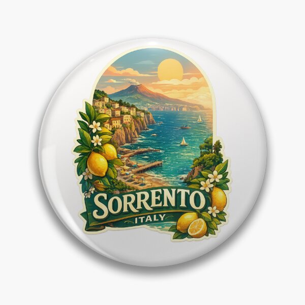 Item preview, Sorrento Amalfi Coast Panorama with Mount Vesuvius and Gulf of Naples Sunset designed and sold by Places On Earth.