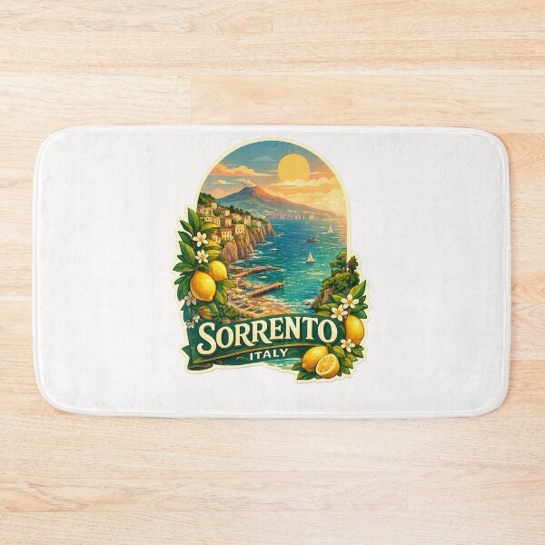 Item preview, Sorrento Amalfi Coast Panorama with Mount Vesuvius and Gulf of Naples Sunset designed and sold by Places On Earth.