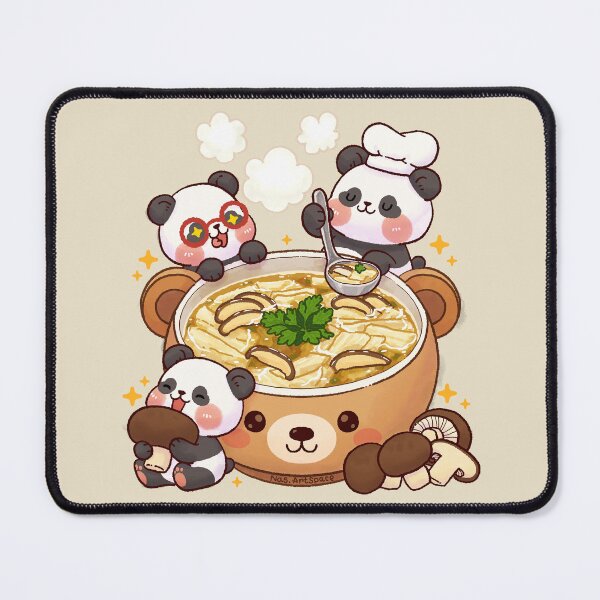 Item preview, Cozy Panda Soup Time designed and sold by NasDoodleArt.