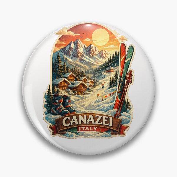 Item preview, Canazei Dolomites Ski Village in Val di Fassa beneath Marmolada Peaks designed and sold by Places On Earth.