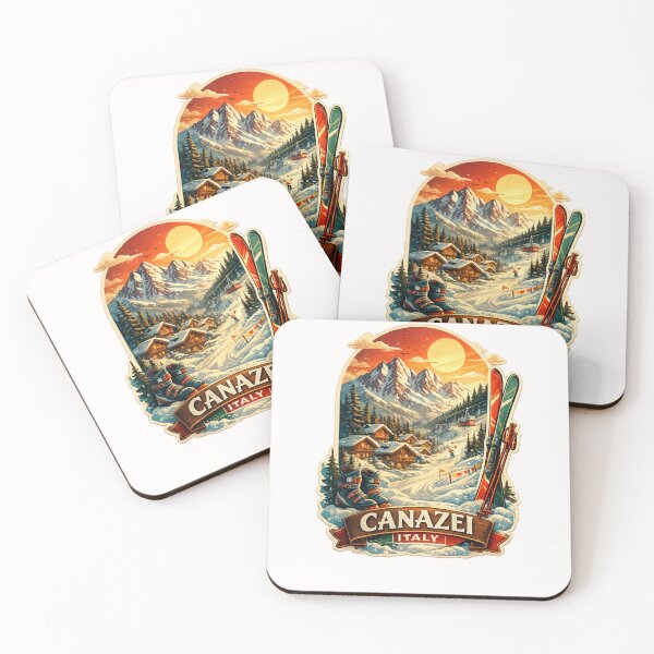 Item preview, Canazei Dolomites Ski Village in Val di Fassa beneath Marmolada Peaks designed and sold by Places On Earth.