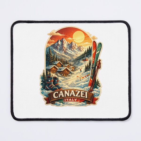 Item preview, Canazei Dolomites Ski Village in Val di Fassa beneath Marmolada Peaks designed and sold by Places On Earth.