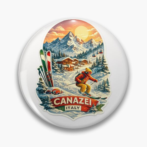 Item preview, Canazei Val di Fassa Ski Slopes with Marmolada and Sellaronda Dolomites designed and sold by Places On Earth.