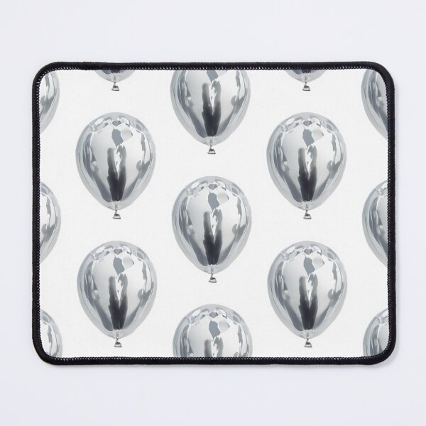 Item preview, Metallic Silver Chrome Balloons Pattern designed and sold by ViralVibeLab.