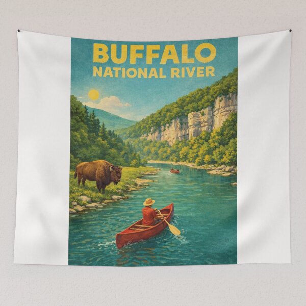 Item preview, Buffalo National River Arkansas Ozark Mountains Wilderness near Ponca designed and sold by Places On Earth.